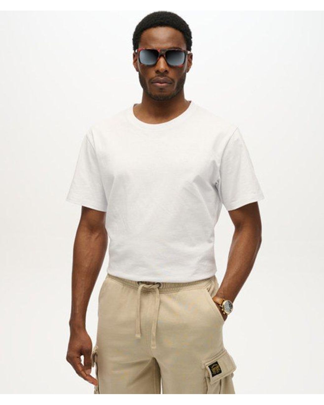 Superdry Blue & Co Square Sports Sunglasses for men