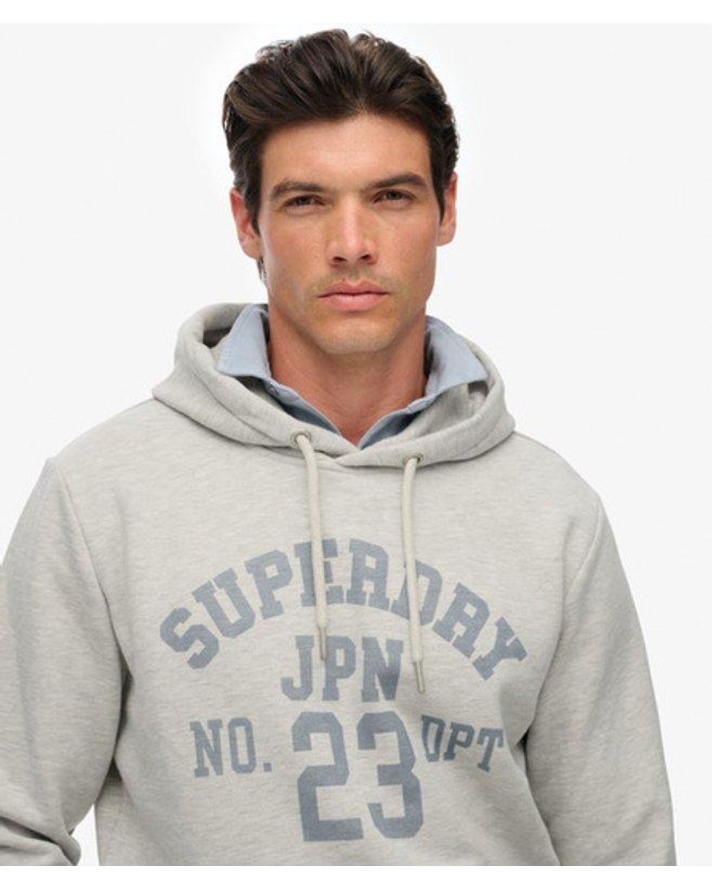 Superdry Gray & Co Athletic Essentials Hoodie for men