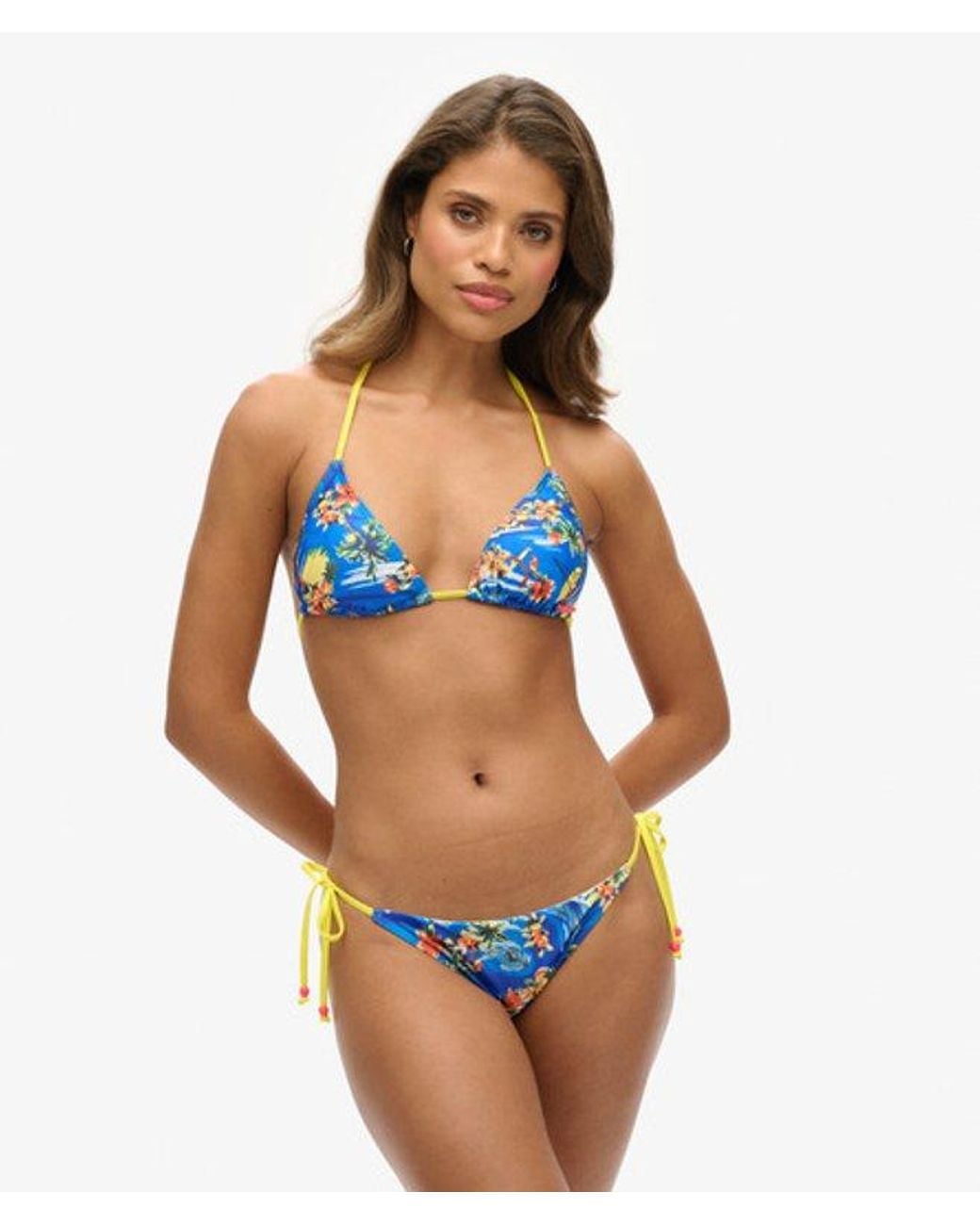 Superdry Blue & Co Tie Side Cheeky Bikini Briefs