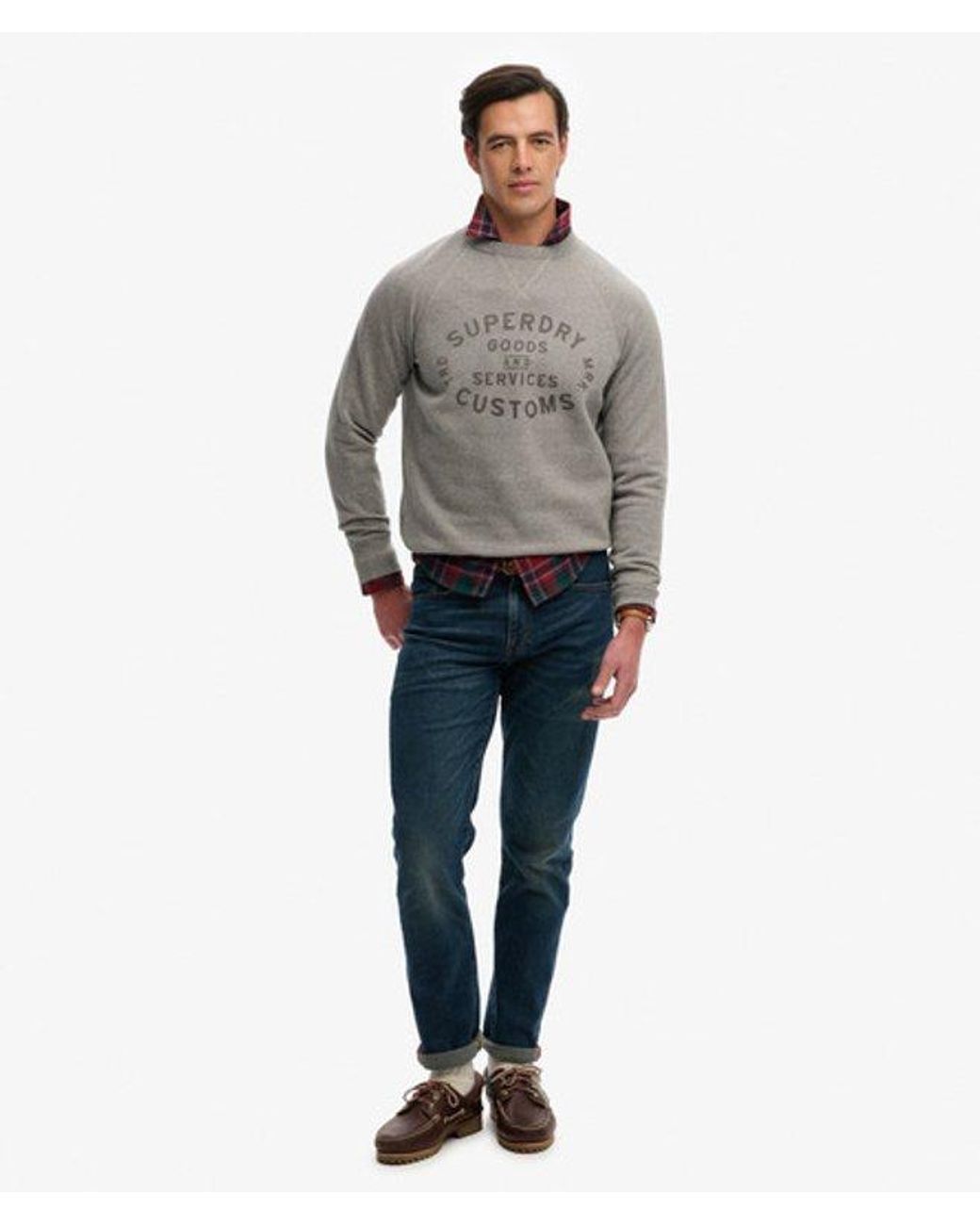 Superdry Gray & Co The Merchant Store - Vintage Print Sweatshirt for men