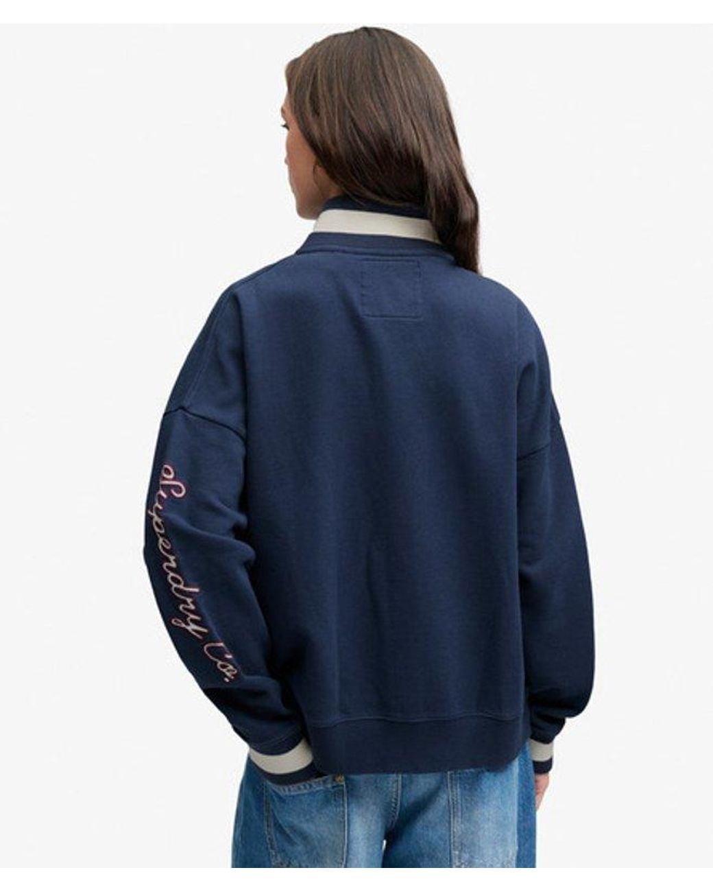 Superdry Blue & Co Statement Athletic Track Top