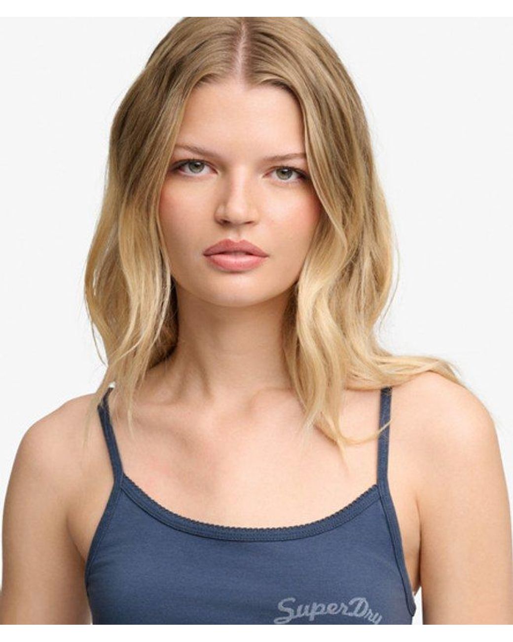 Superdry Blue Athletics Essentials Cami Top