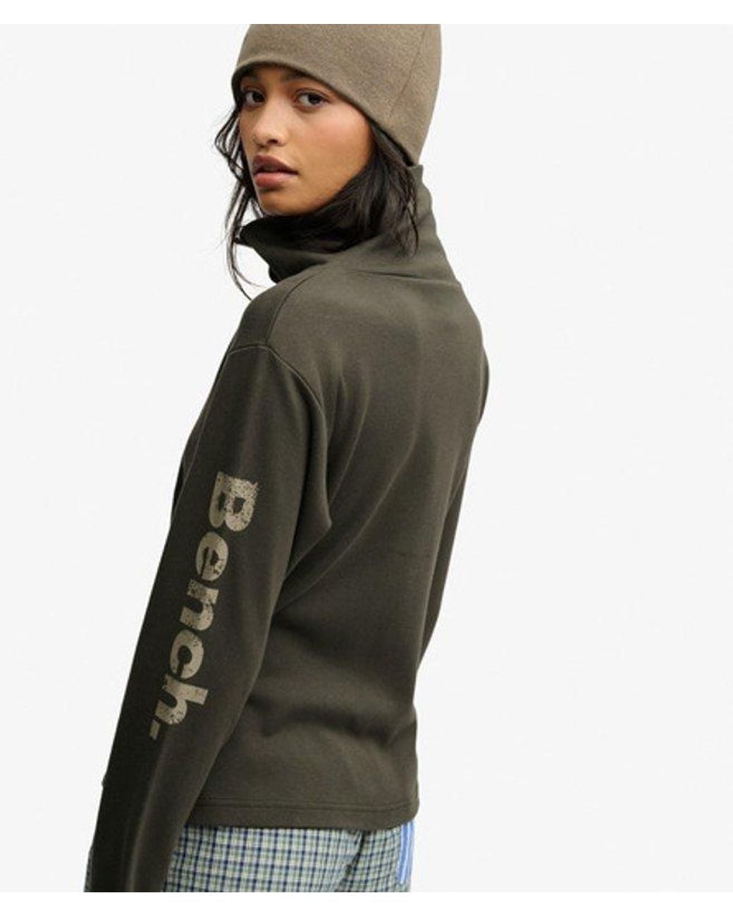 Superdry Black Bench X & Co Bench Funnel Track Top