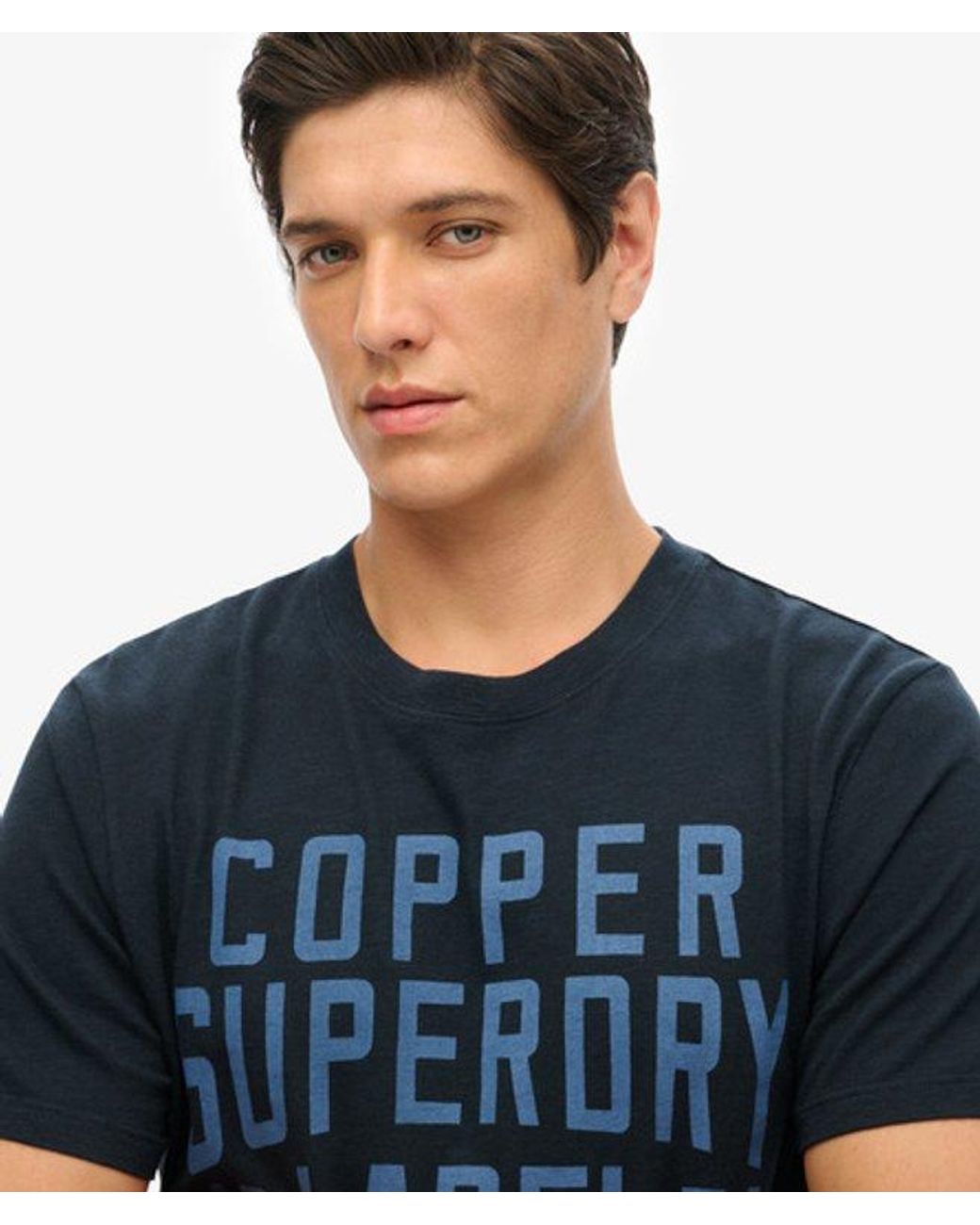 Superdry Blue & Co Copper Label Workwear T-shirt for men