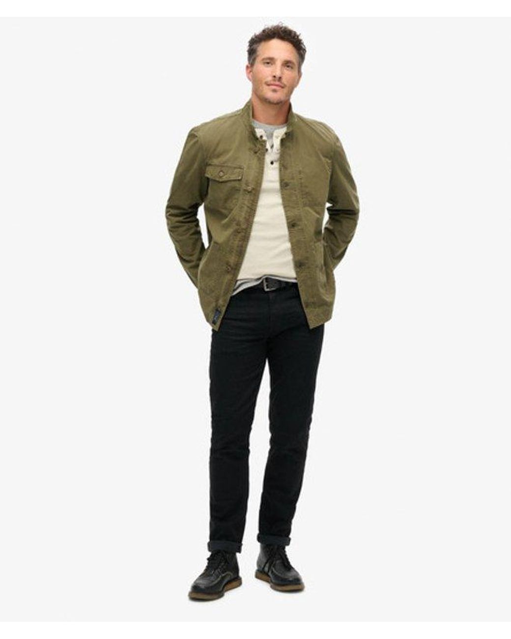 Superdry Green & Co The Merchant Store - Cotton Work Jacket for men