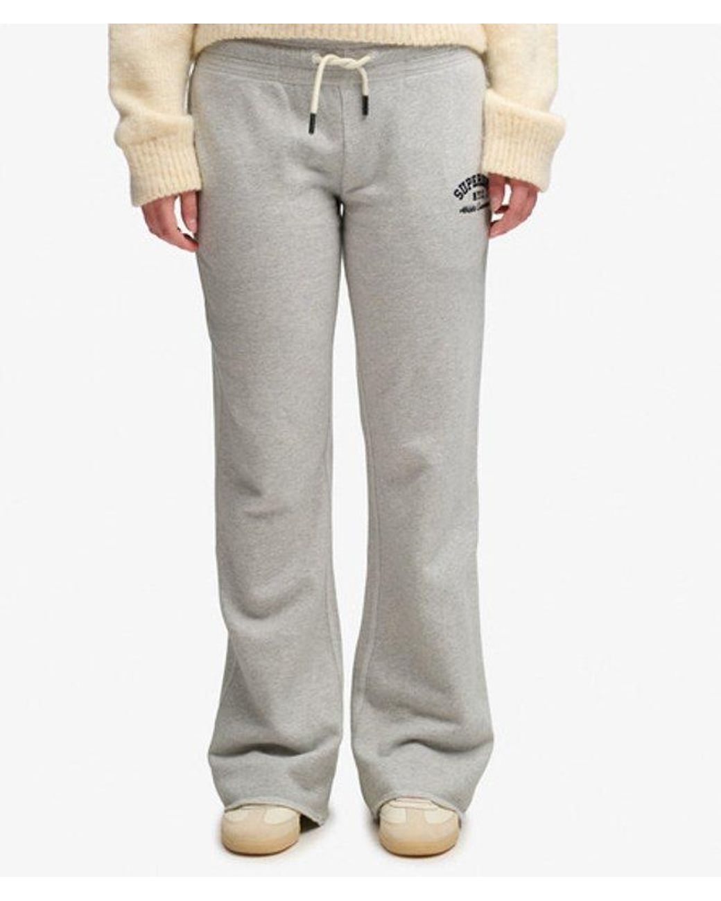 Superdry Natural & Co Athletic Embroidered Flare joggers