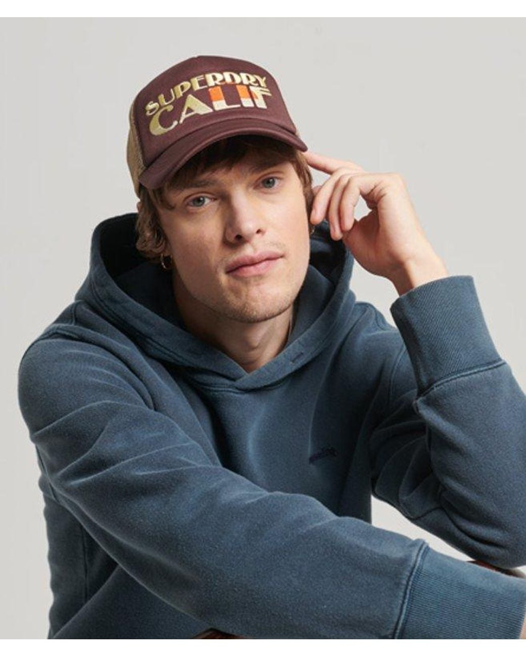 Superdry Brown & Co Classic Vintage Trucker Cap