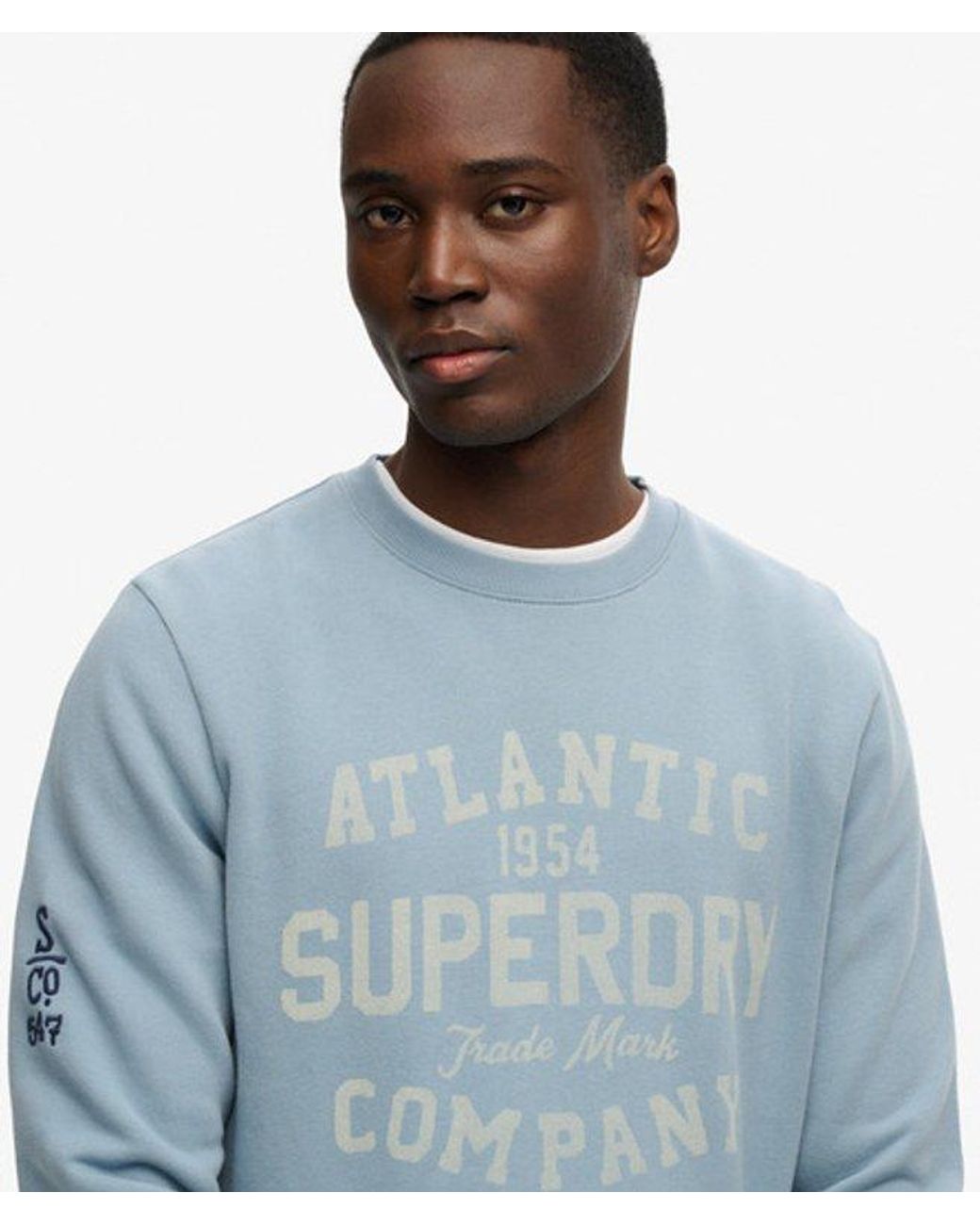 Superdry Blue & Co Coastal Relaxed Sweatshirt for men