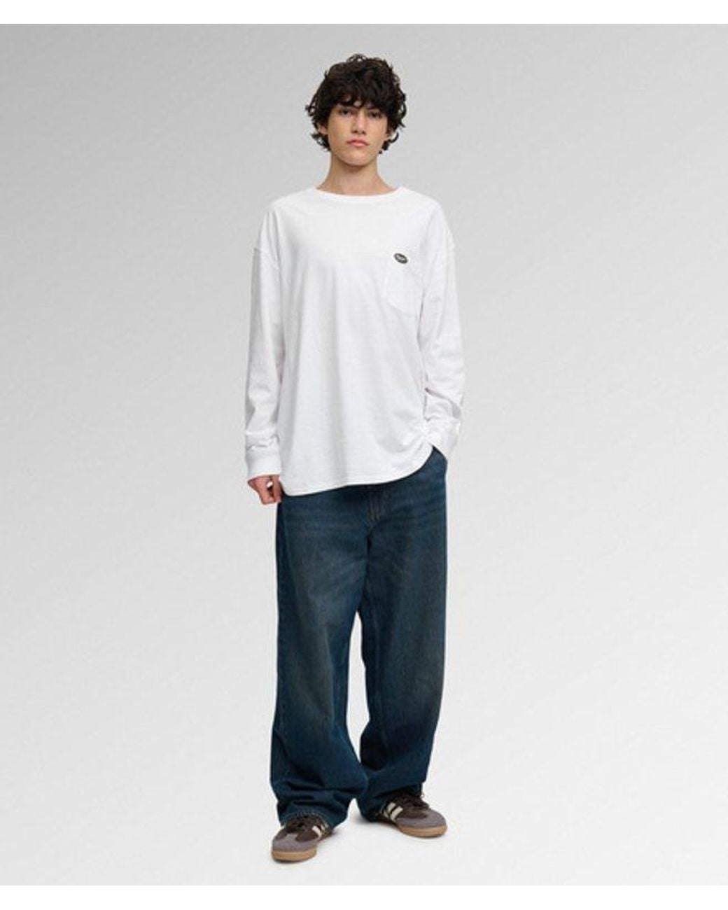 Superdry Gray & Co Long Sleeve Pocket T-shirt for men
