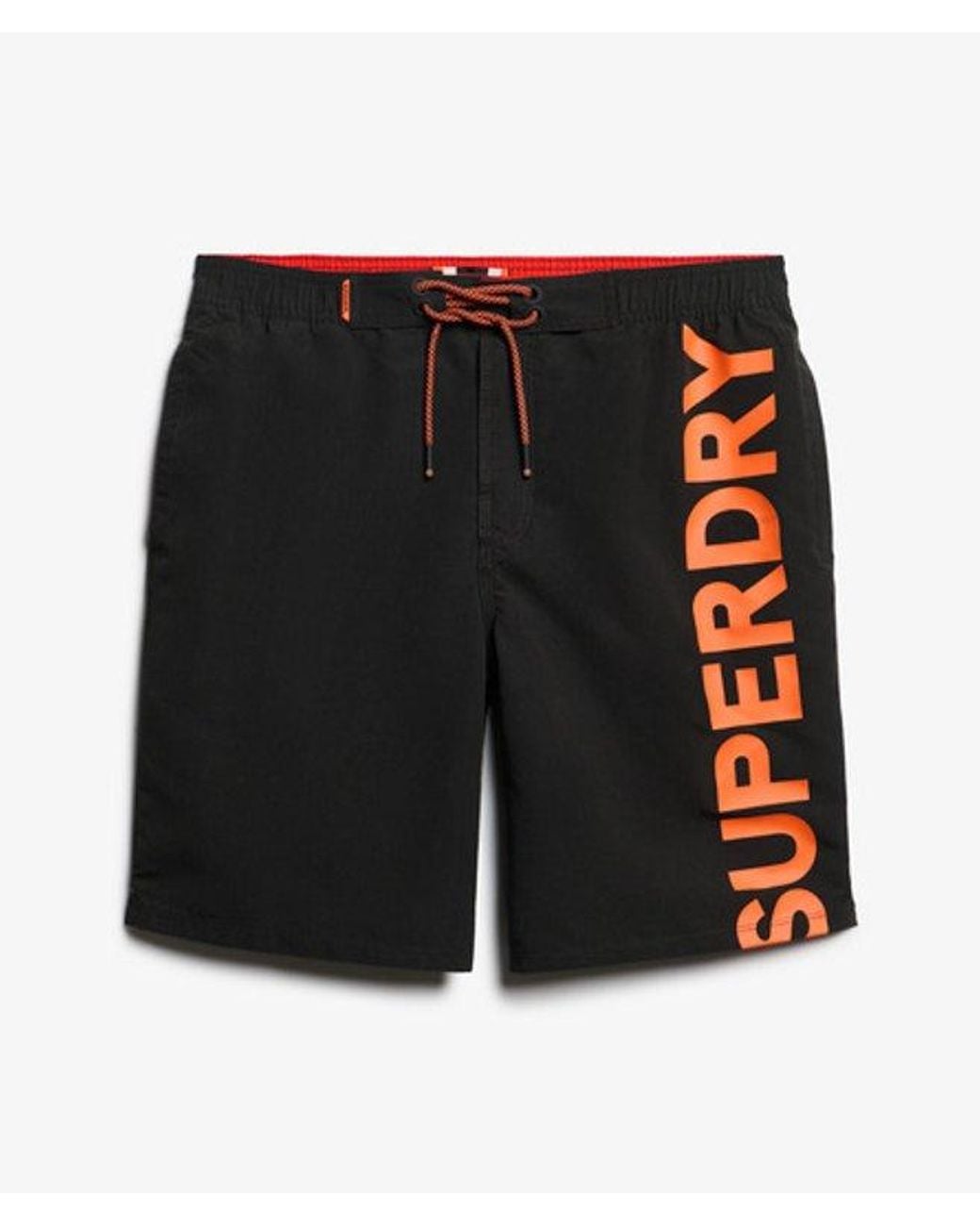 Superdry Black & Co Classic 19- Inch Logo Board Shorts for men