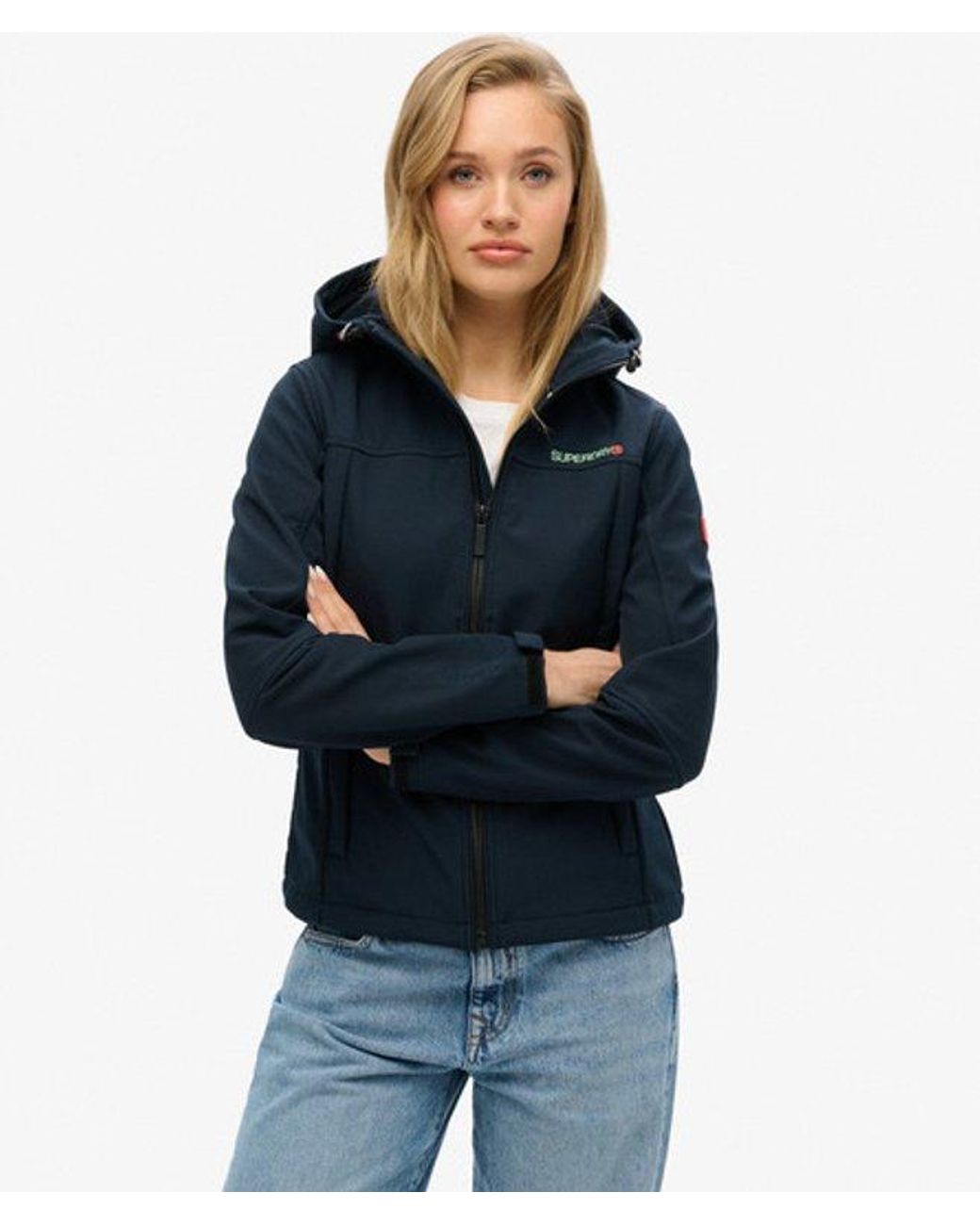 Superdry Blue & Co Hooded Classic Trekker Jacket