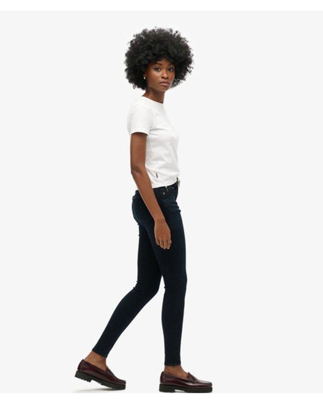 Superdry White & Co Organic Cotton High Rise Skinny Denim Jeans