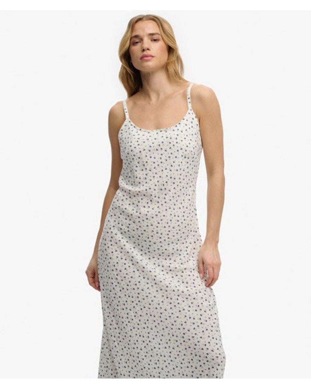 Superdry White & Co Printed Cami Maxi Dress