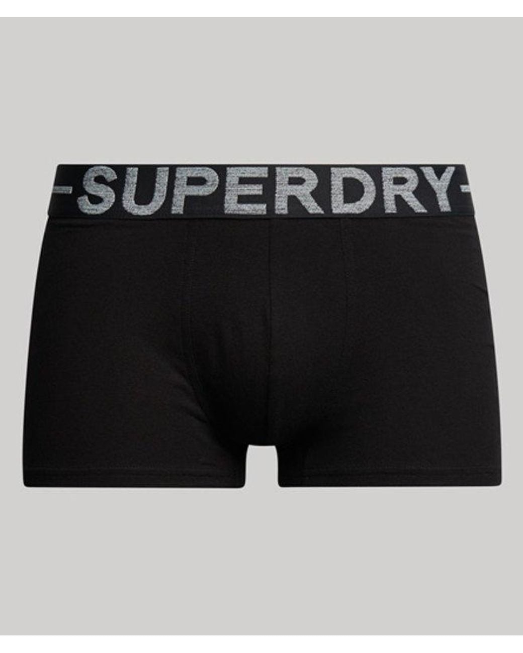 Superdry Black & Co Organic Cotton Trunk Triple Pack for men