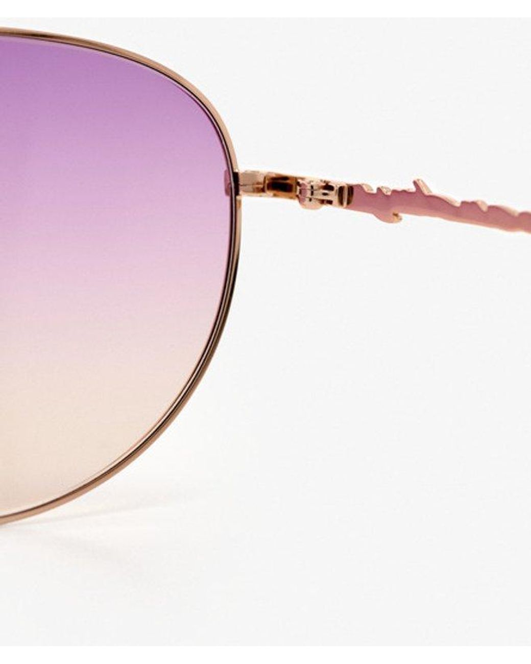 Superdry Pink & Co Gradient Lens Aviator Sunglasses