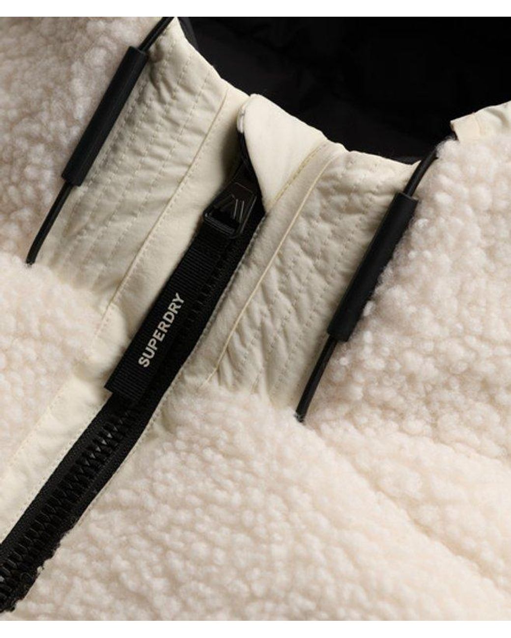 Superdry Natural & Co Borg Hooded Puffer Gilet