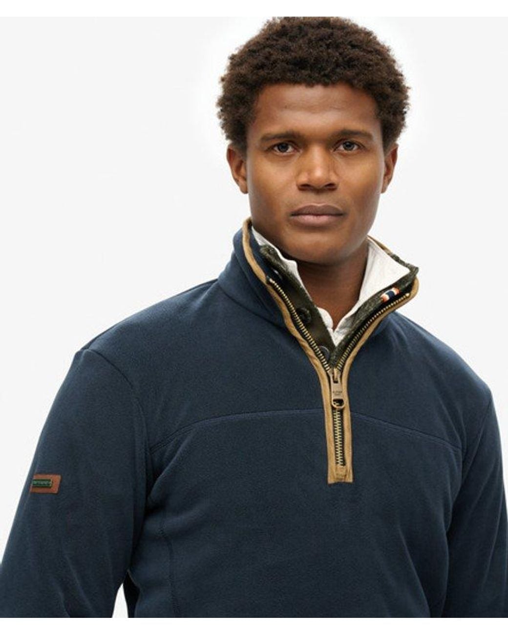 Superdry Blue & Co Estate Half Zip Fleece for men