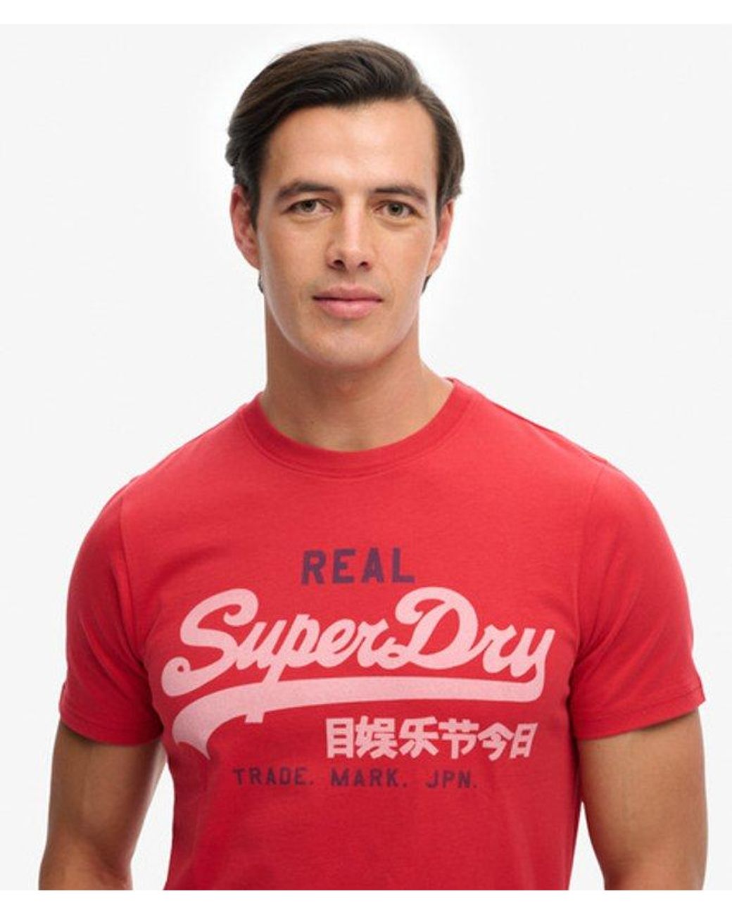 Superdry Red & Co Vintage Logo Classic T-shirt for men