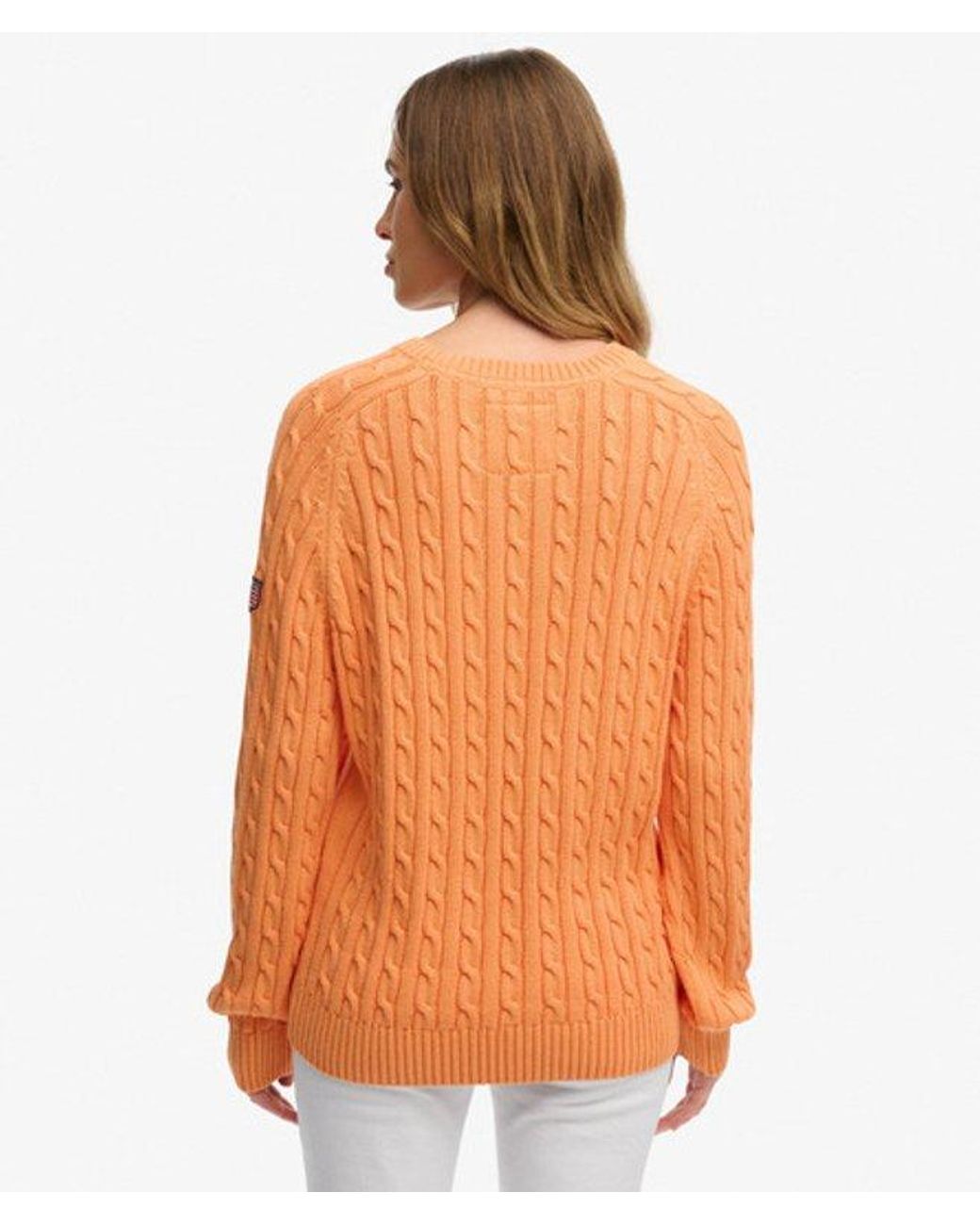 Superdry Orange & Co Slouchy Cable Knit Jumper