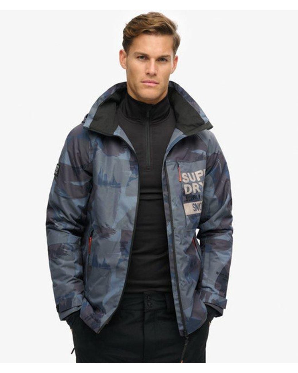 Superdry Gray Ski Freestyle Core Jacket for men