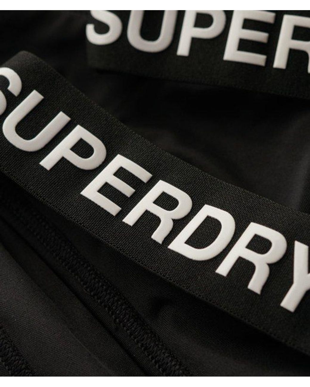 Superdry Black & Co Elastic Scoop Back Swimsuit