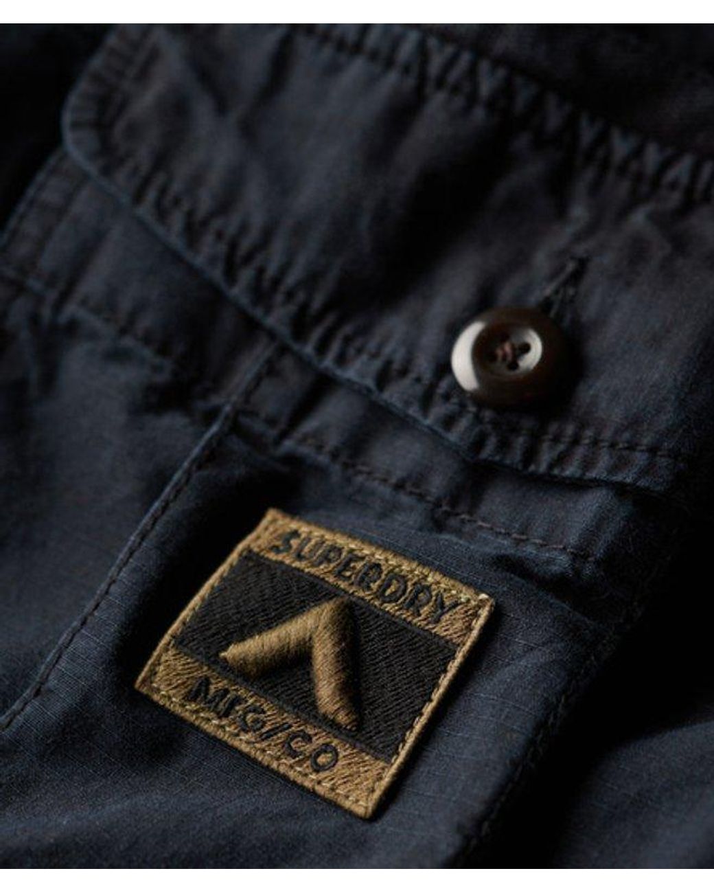 Superdry Blue & Co Parachute Light Shorts for men