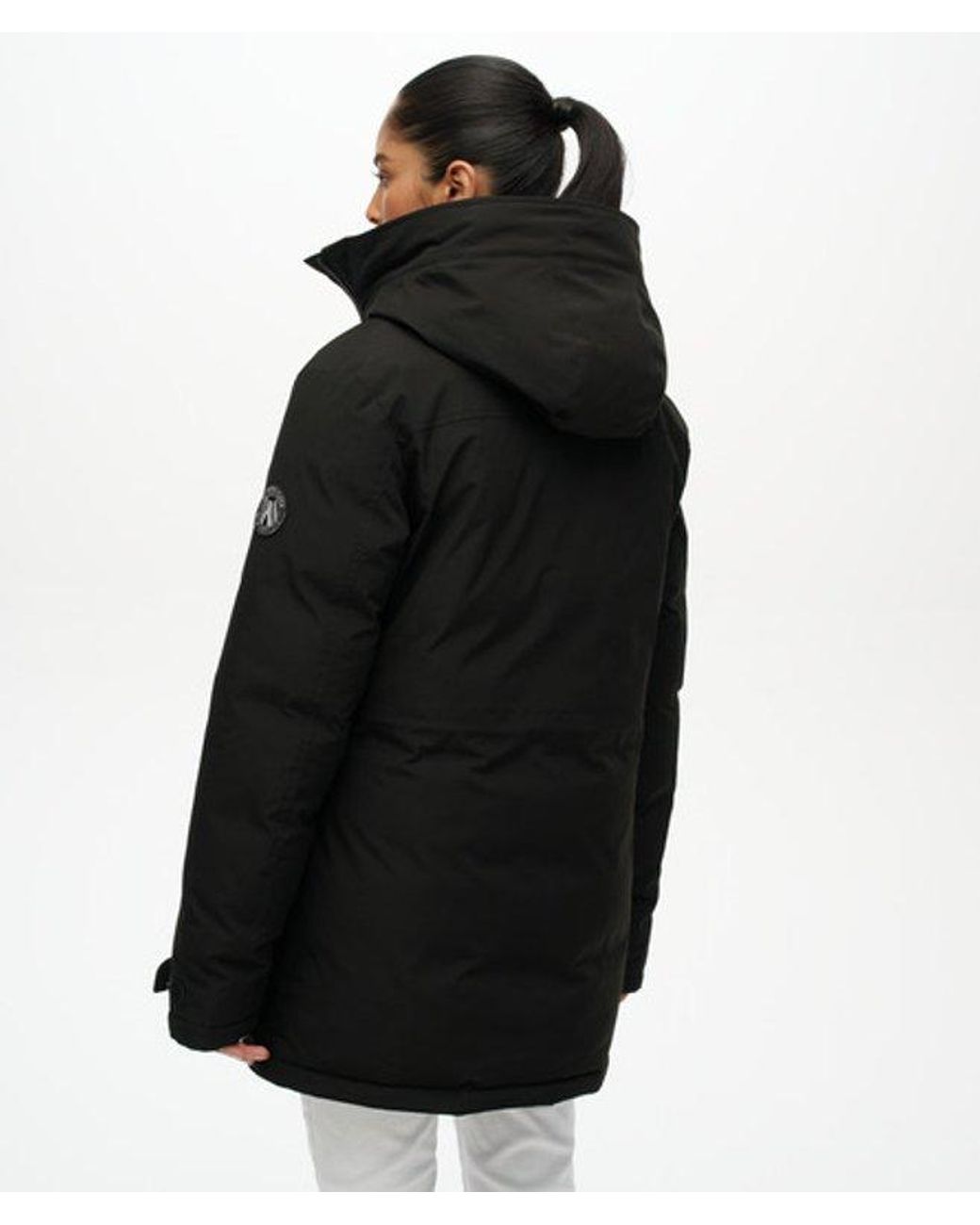 Superdry Black City Padded Parka Jacket