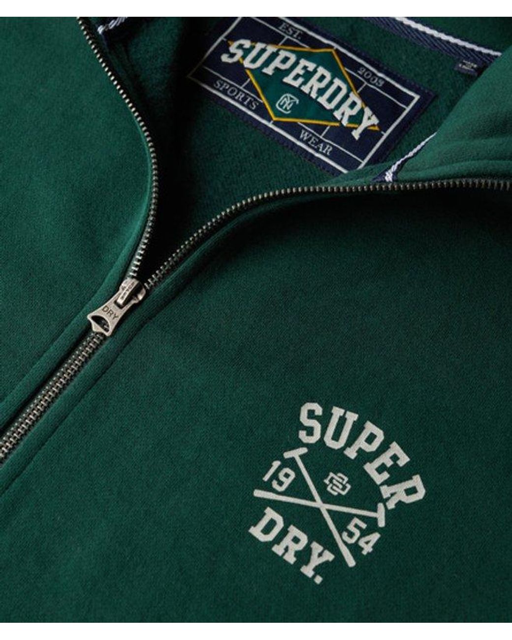 Superdry Green Athletic Club Track Top for men
