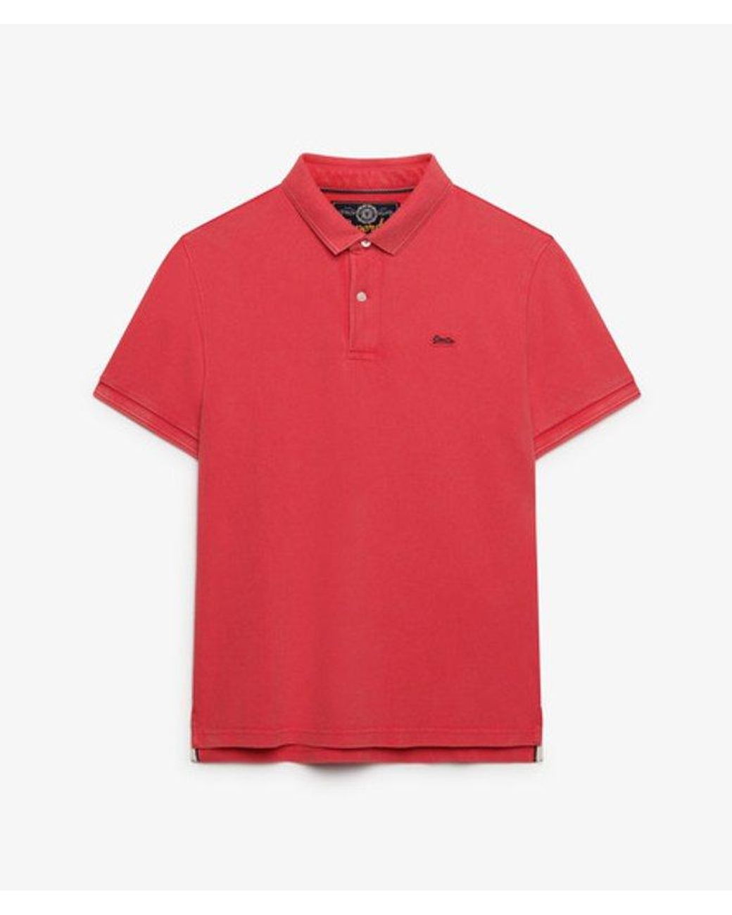 Superdry Red & Co Classic Pique Polo Shirt for men