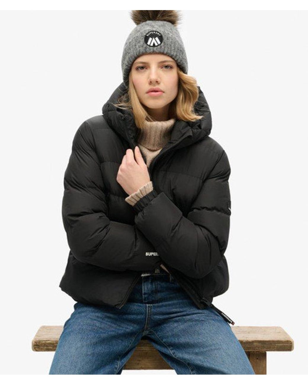 Superdry Gray & Co Cable Luxe Knit Beanie Hat