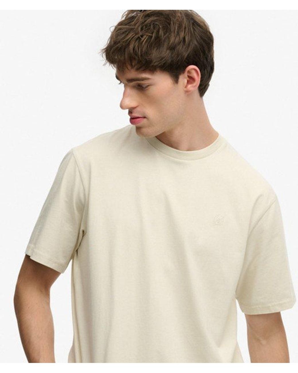 Superdry White Blank Oversized T-shirt for men