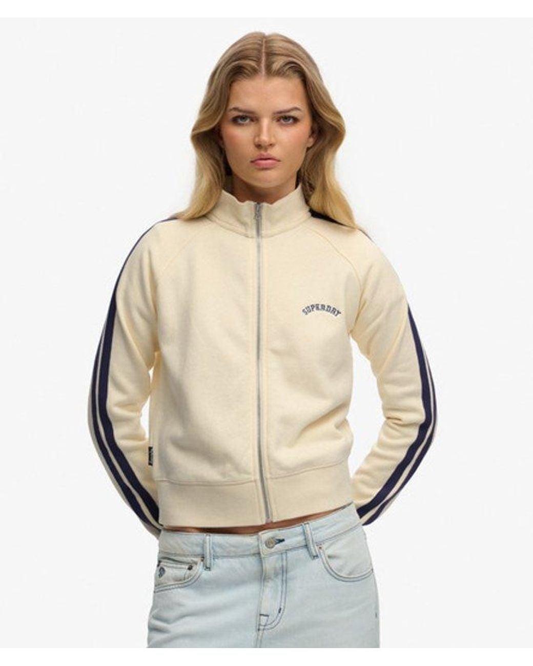Superdry Natural & Co Essential Logo Zip Track Top