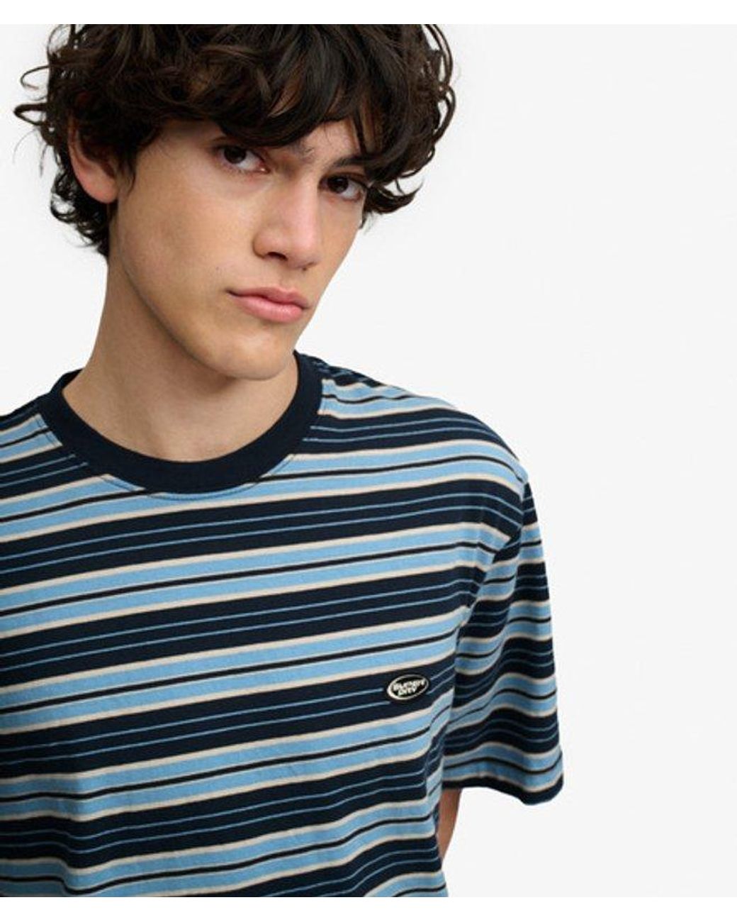 Superdry Blue & Co Oversized Stripe T-shirt for men