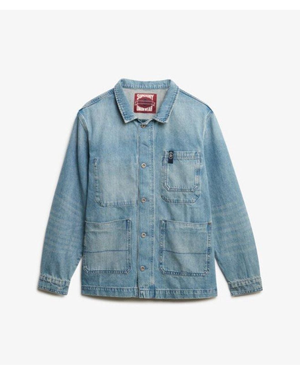 Superdry Blue & Co The Merchant Store - Denim Workwear Jacket for men