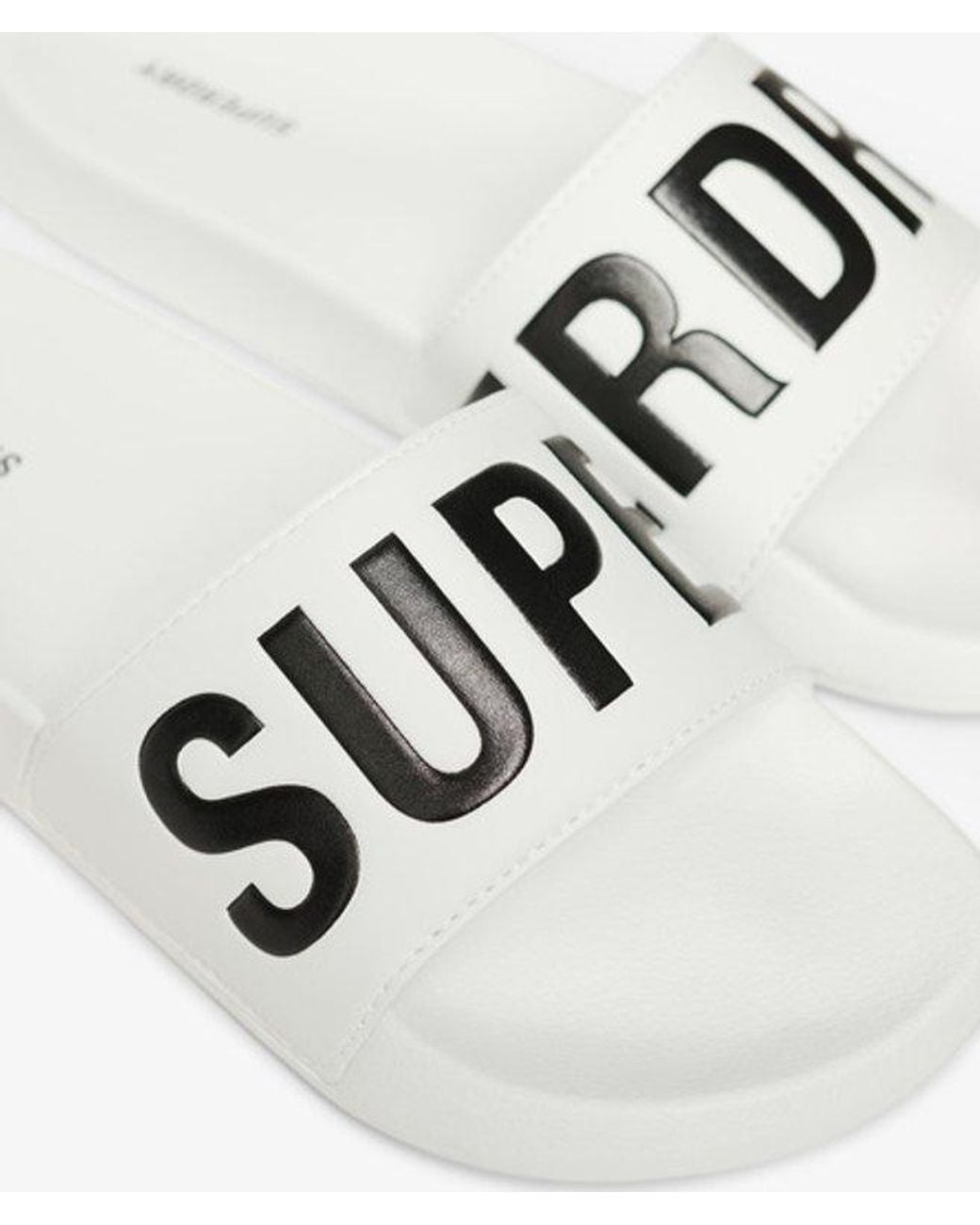 Superdry White & Co Vegan Core Pool Sliders