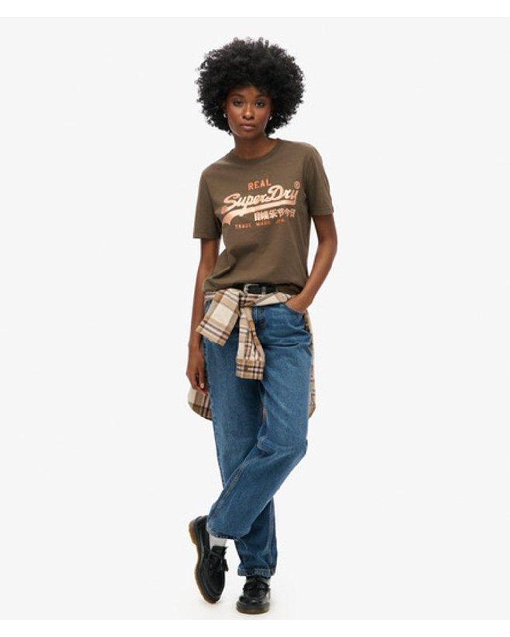 Superdry Black & Co Embellished Vl Graphic T Shirt
