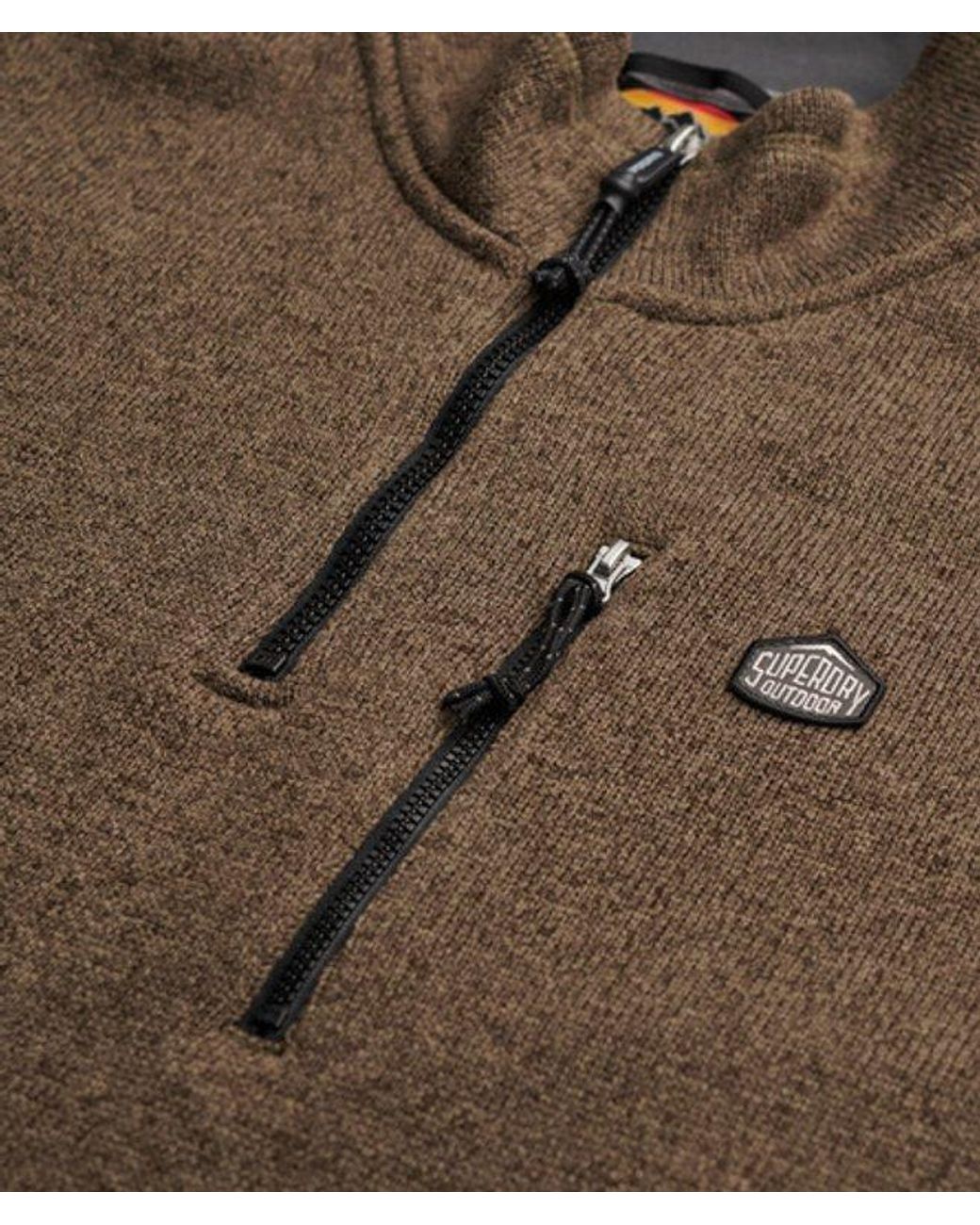 Superdry Black & Co Storm Fleece Half Zip Jumper for men
