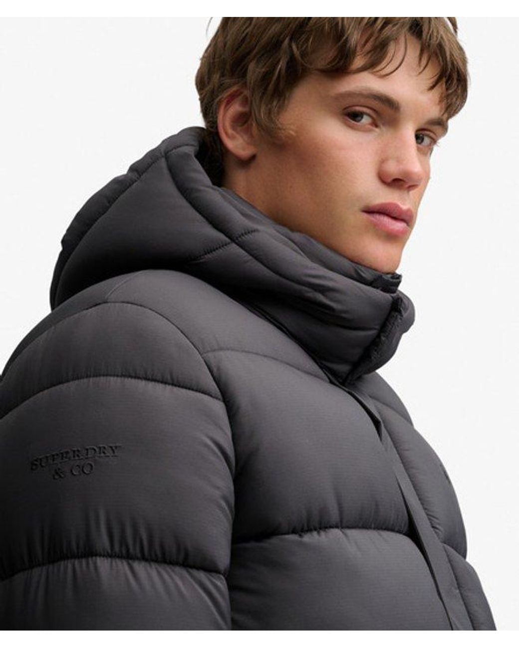 Superdry Black & Co Premium Ripstop Puffer Jacket for men