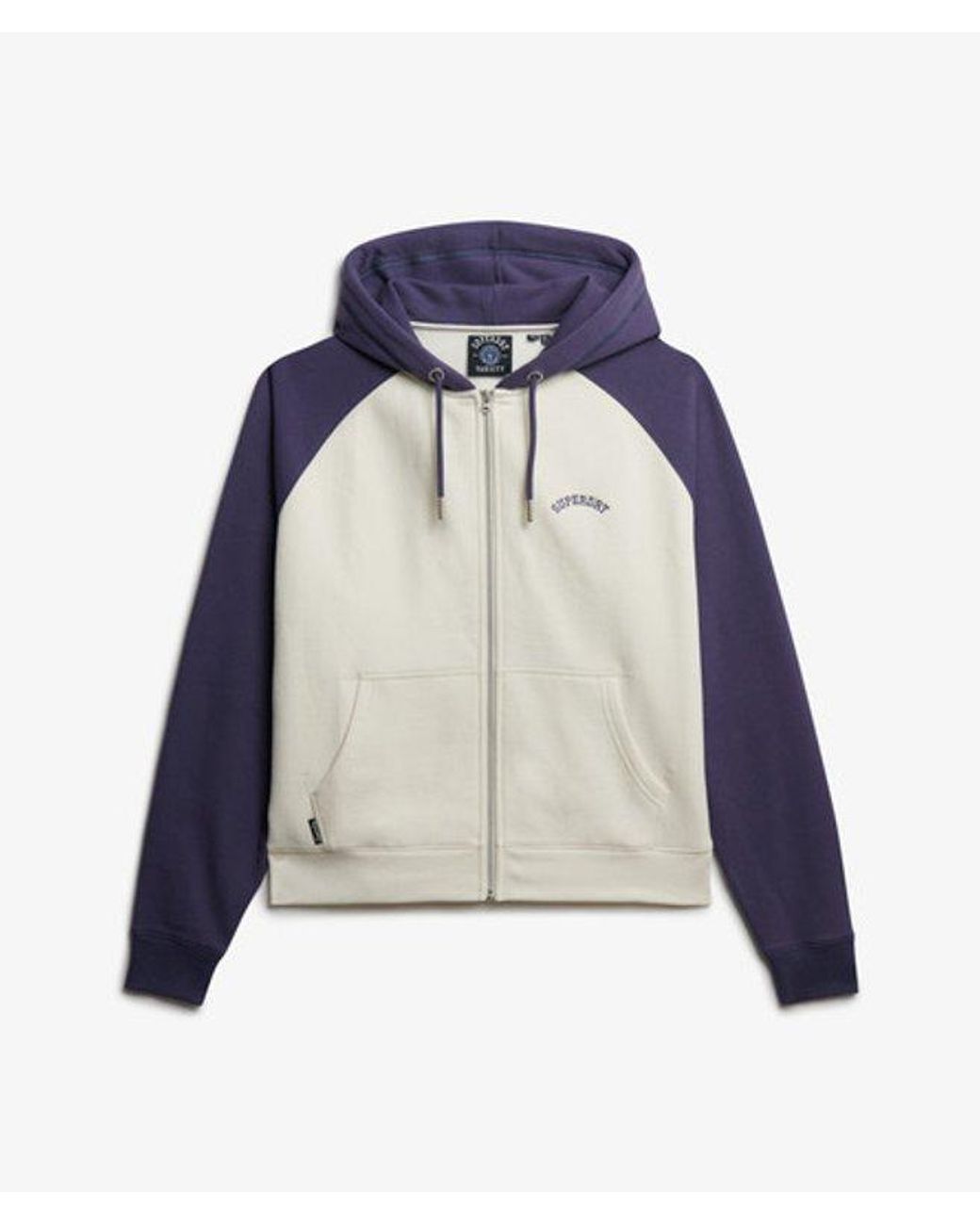 Superdry Blue & Co Essential Logo Raglan Zip Hoodie