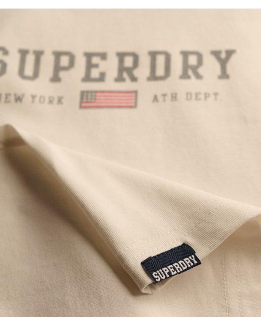Superdry Blue & Co Athletic Essentials Graphic Ringer T-shirt