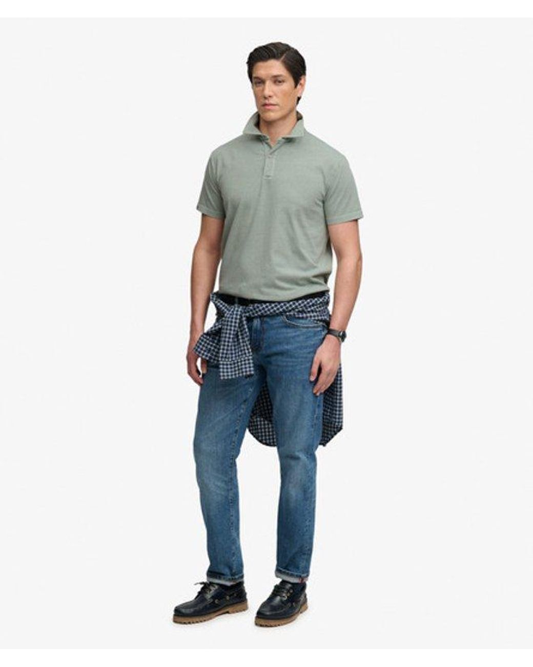 Superdry Gray & Co Essential Jersey Polo Shirt for men
