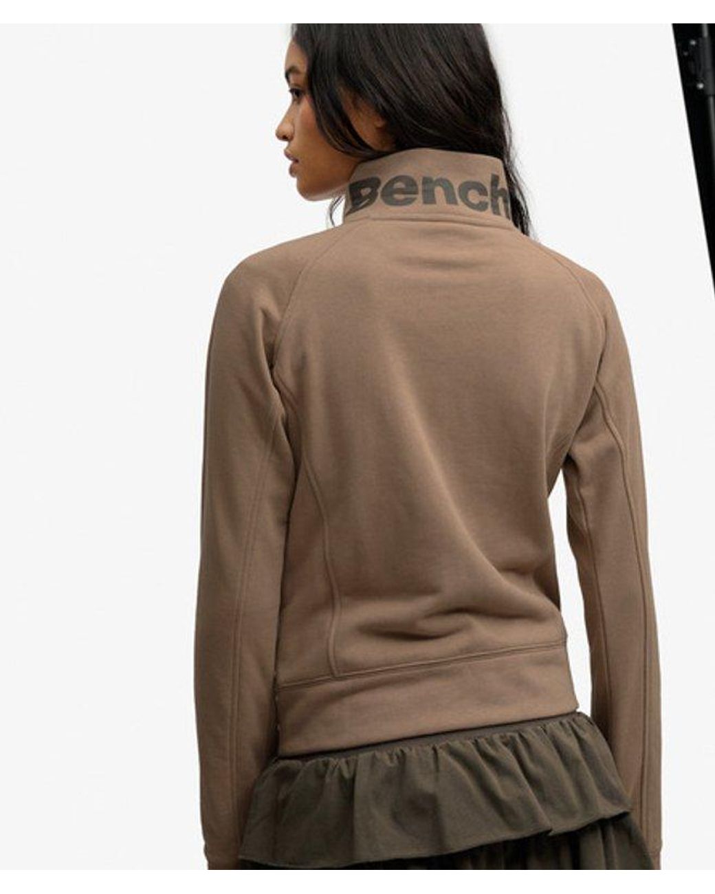 Superdry Green Bench X & Co Bench High Neck Sweat Track Top