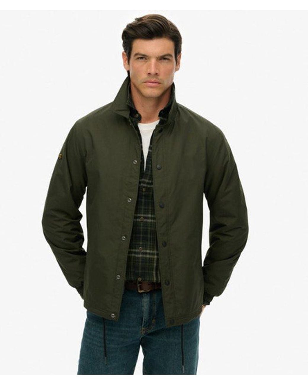 Superdry Green & Co Nylon Coach Jacket for men