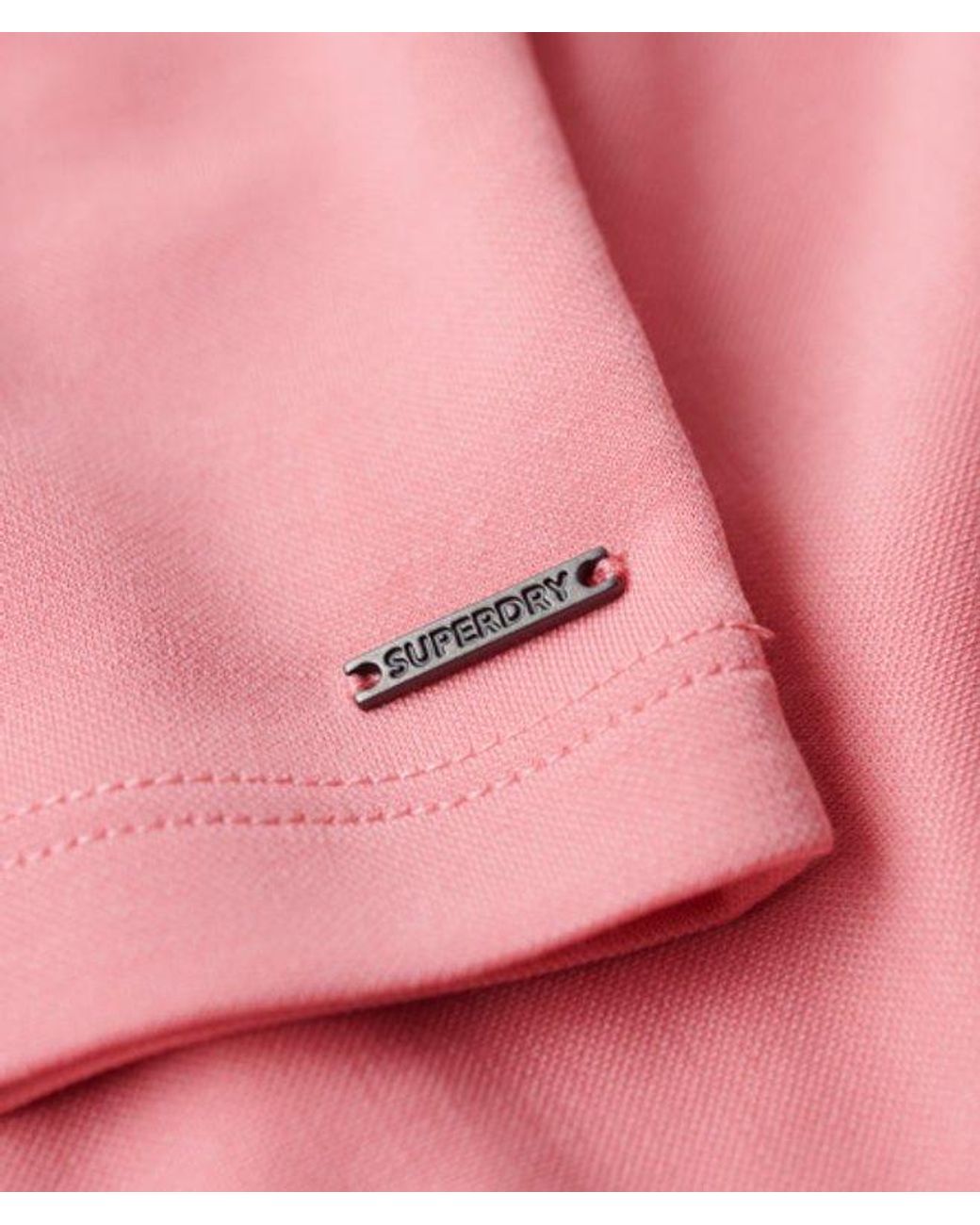 Superdry Pink & Co Jersey Cross Back Mini Dress