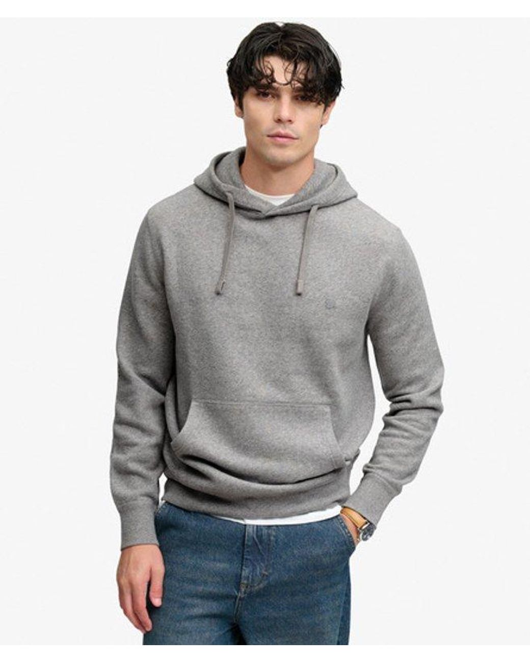 Superdry Gray & Co Essential Logo Hoodie for men