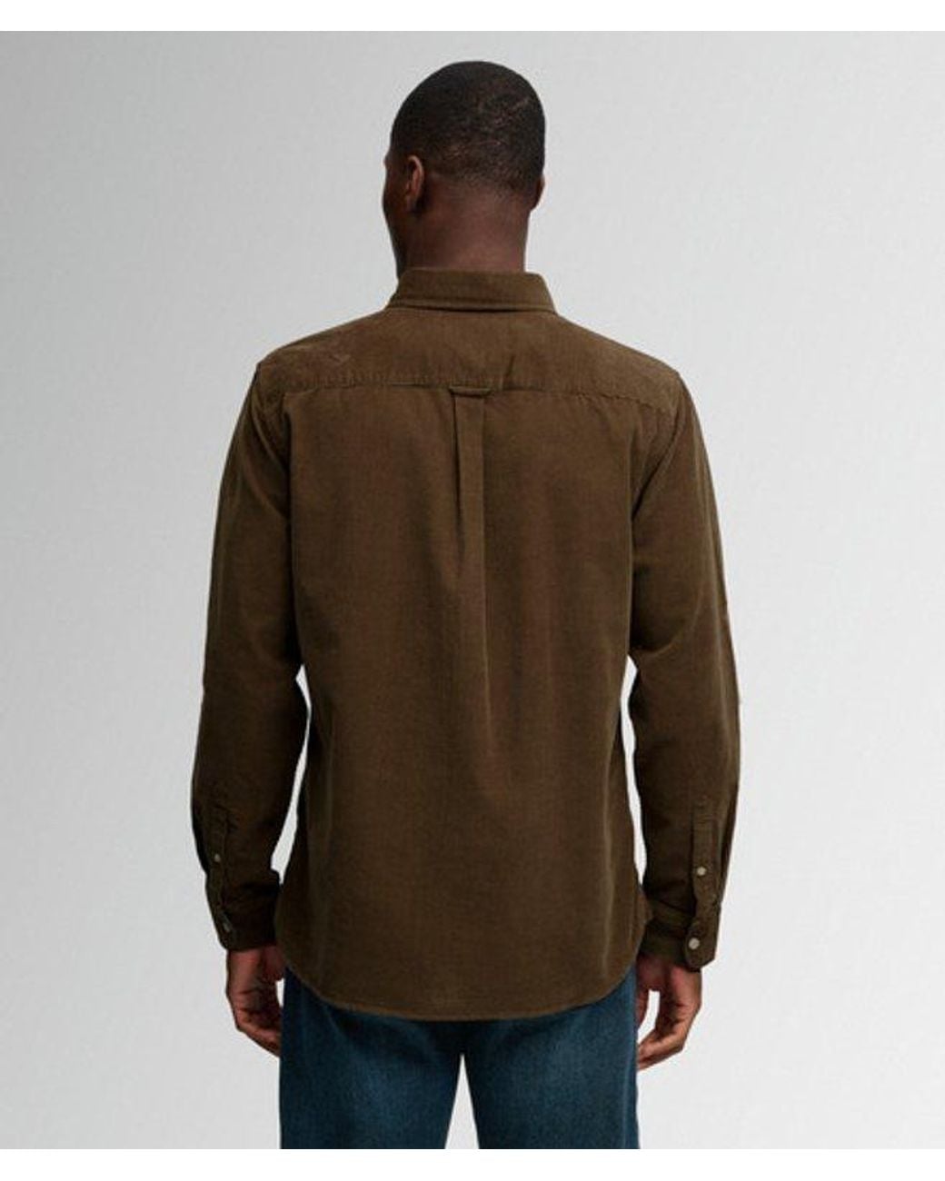 Superdry Brown & Co Classic Needle Cord Shirt for men