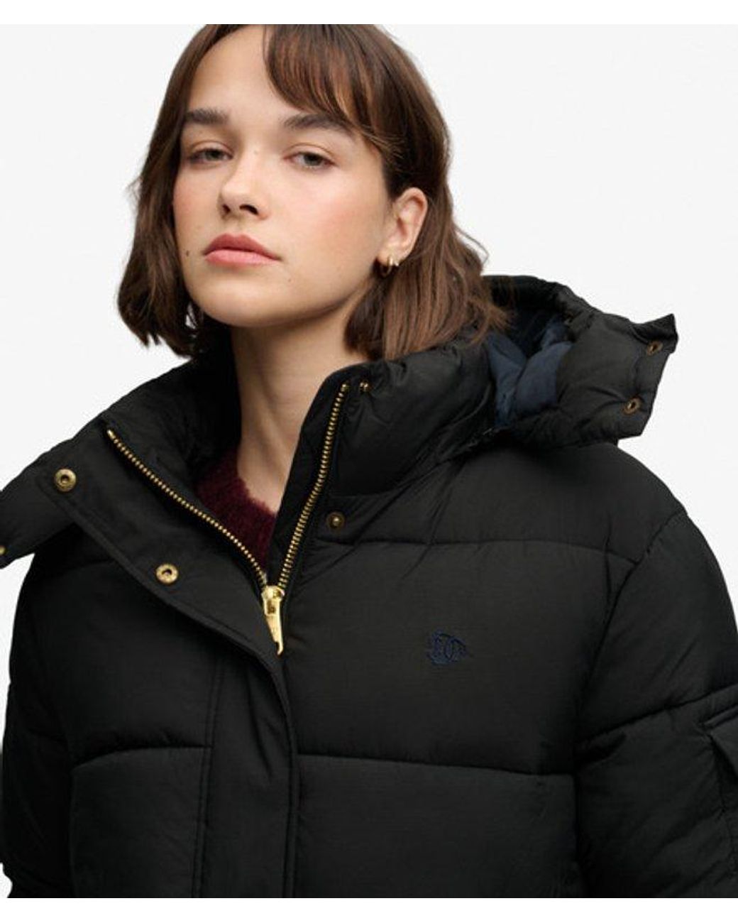 Superdry Premium Ripstop Pufferjas in het Black