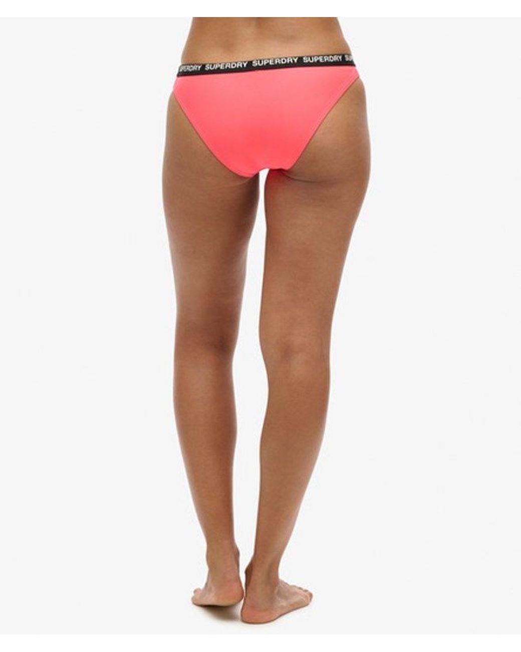 Superdry Red & Co Elastic Classic Bikini Bottom