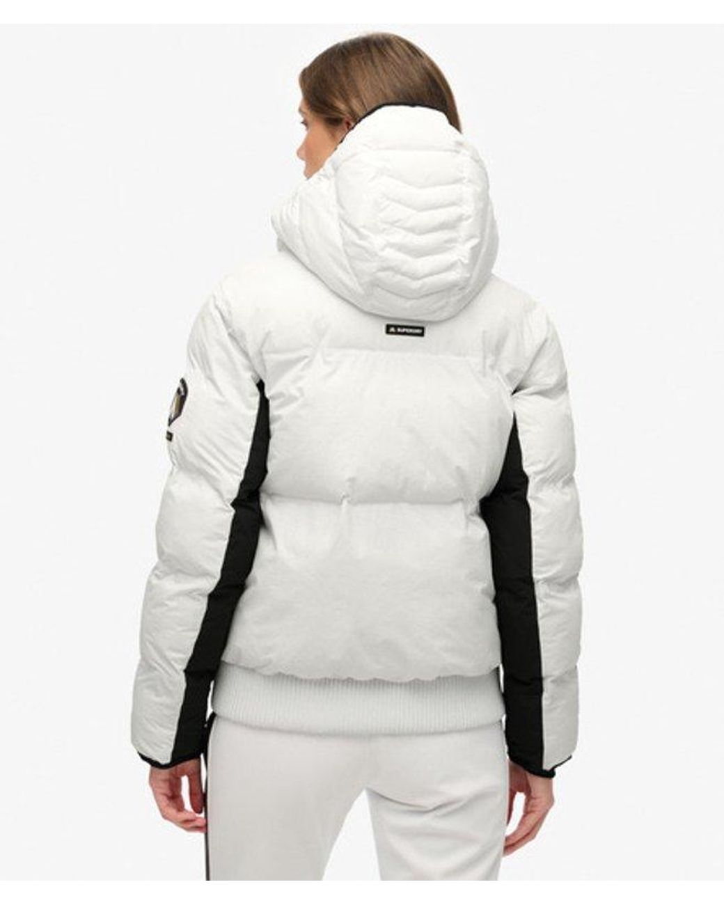 Superdry White & Co Hooded Ski Bomber Jacket