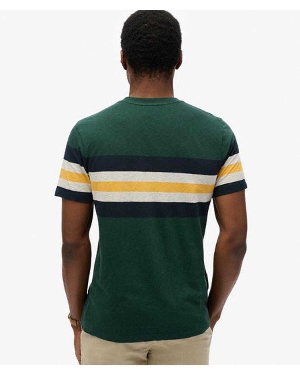 Superdry Green & Co Essentials Stripe T-shirt for men